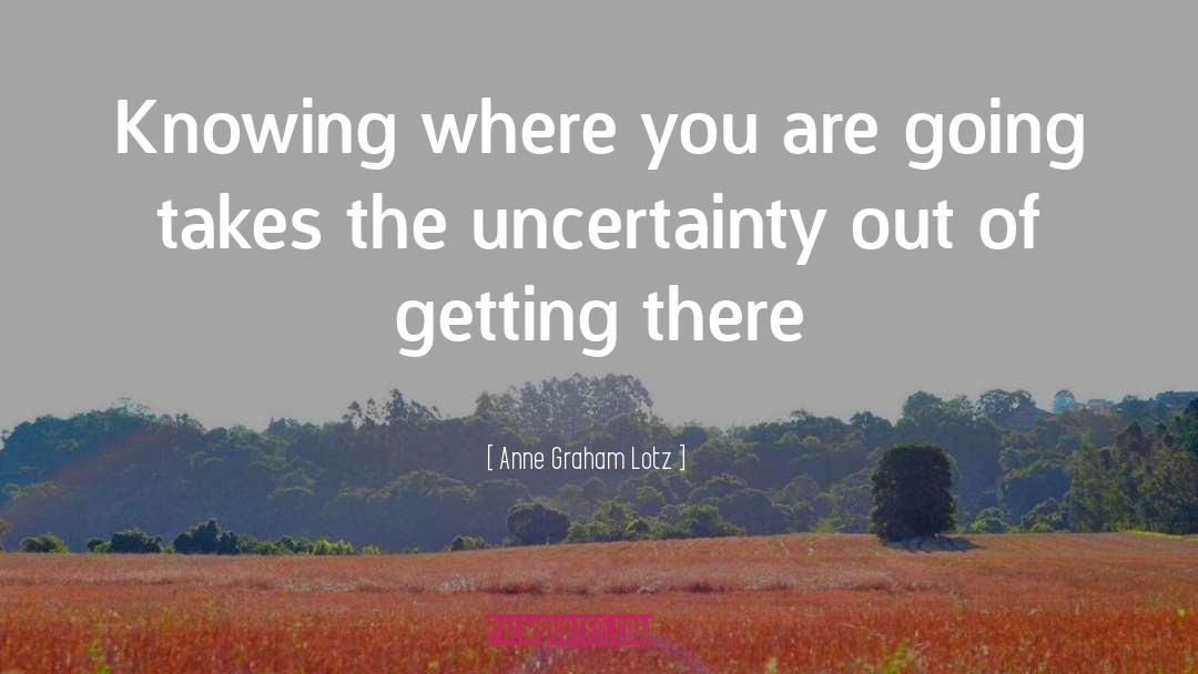 Knowing Where You Are Going quotes by Anne Graham Lotz