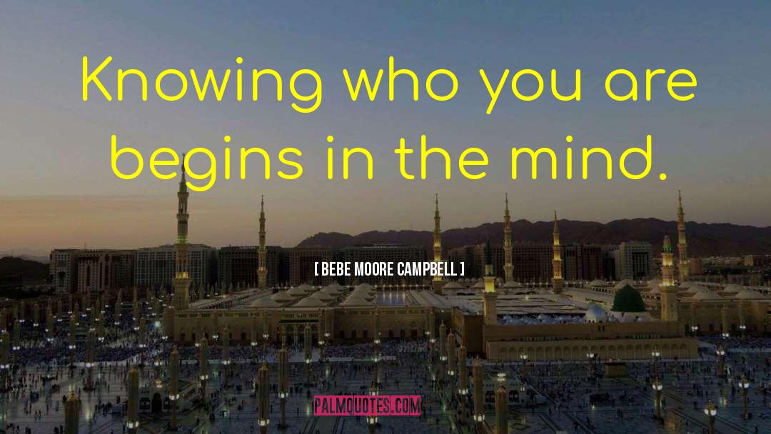 Knowing Who You Are quotes by Bebe Moore Campbell