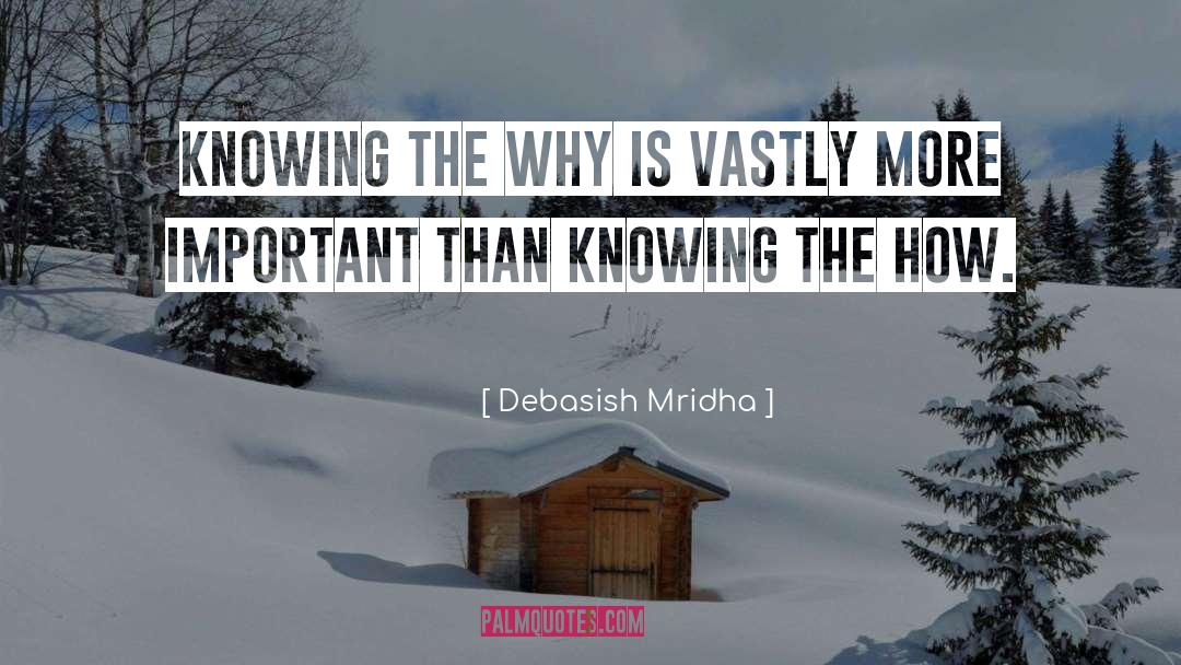 Knowing Why quotes by Debasish Mridha