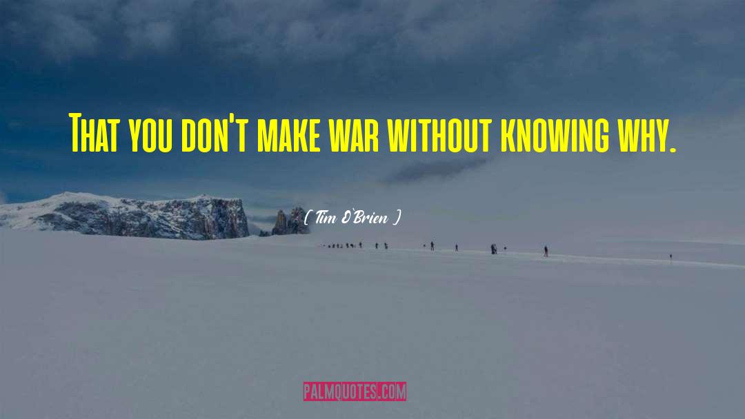 Knowing Why quotes by Tim O'Brien