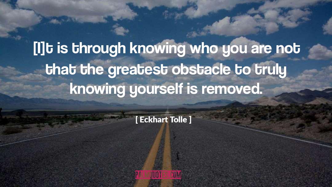 Knowing Yourself quotes by Eckhart Tolle