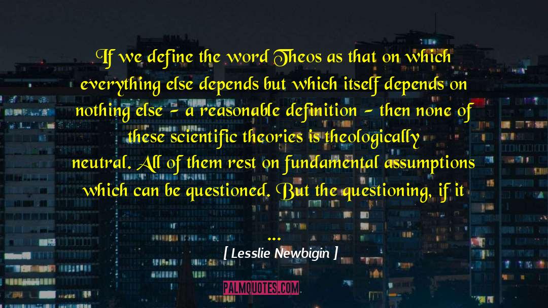 Knowing Yourself quotes by Lesslie Newbigin