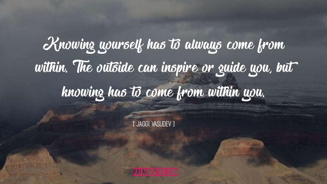 Knowing Yourself quotes by Jaggi Vasudev