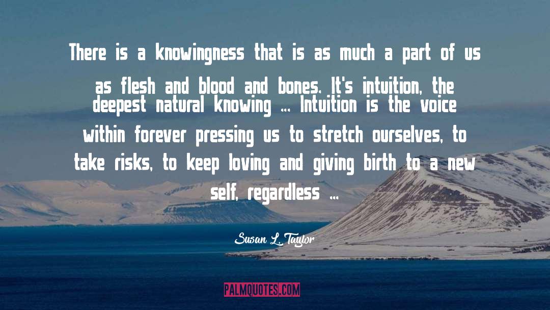 Knowingness quotes by Susan L. Taylor