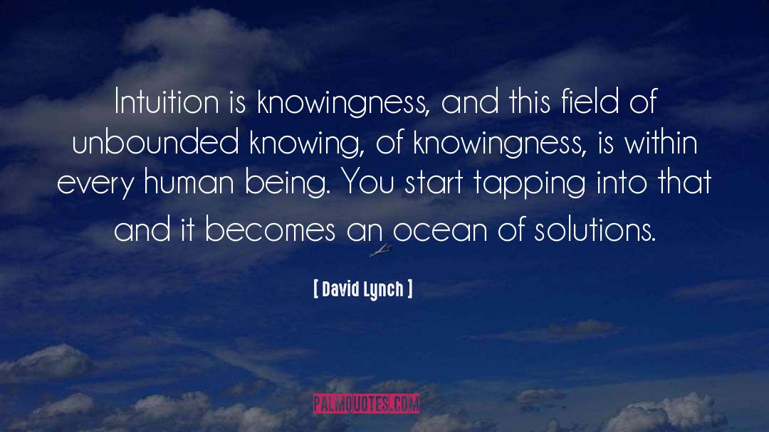 Knowingness Spanish quotes by David Lynch