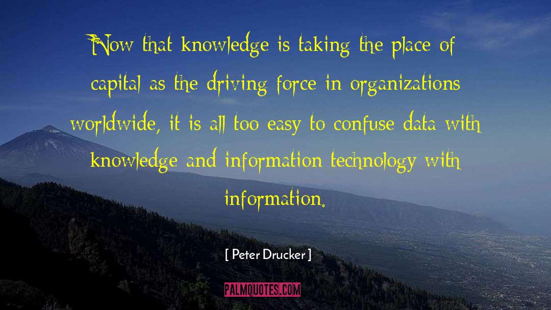Knowledge And Information quotes by Peter Drucker