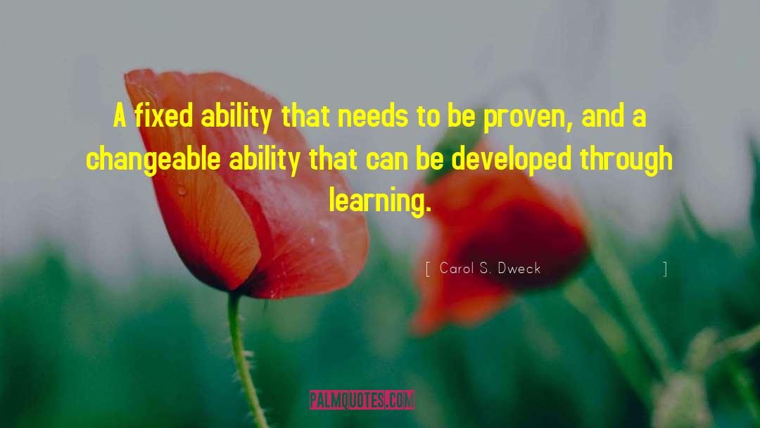 Knowledge And Learning quotes by Carol S. Dweck