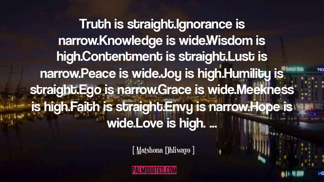 Knowledge Destroys quotes by Matshona Dhliwayo