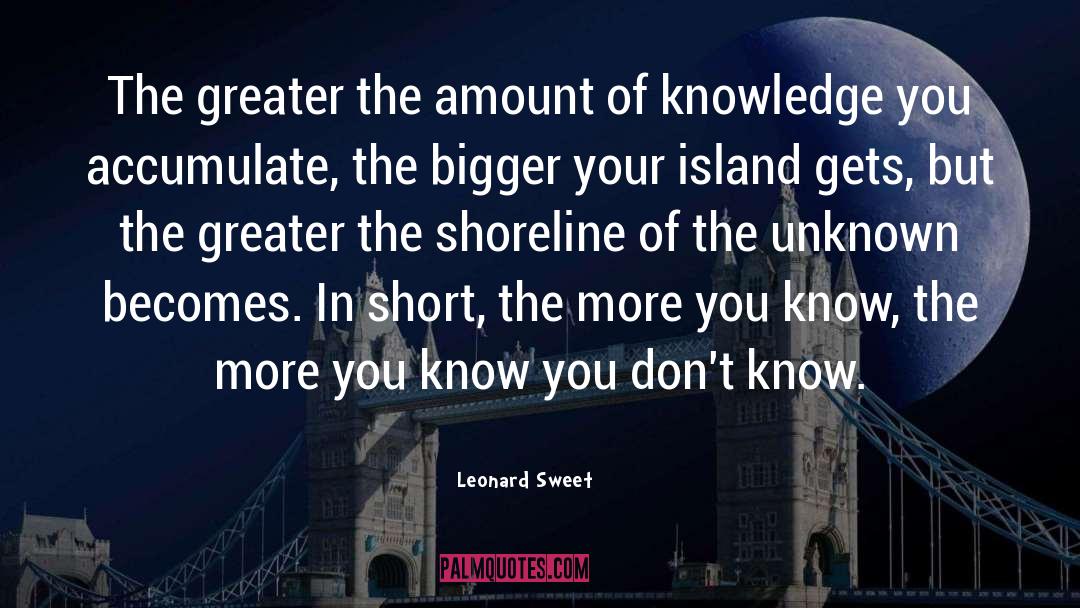 Knowledge Experience quotes by Leonard Sweet