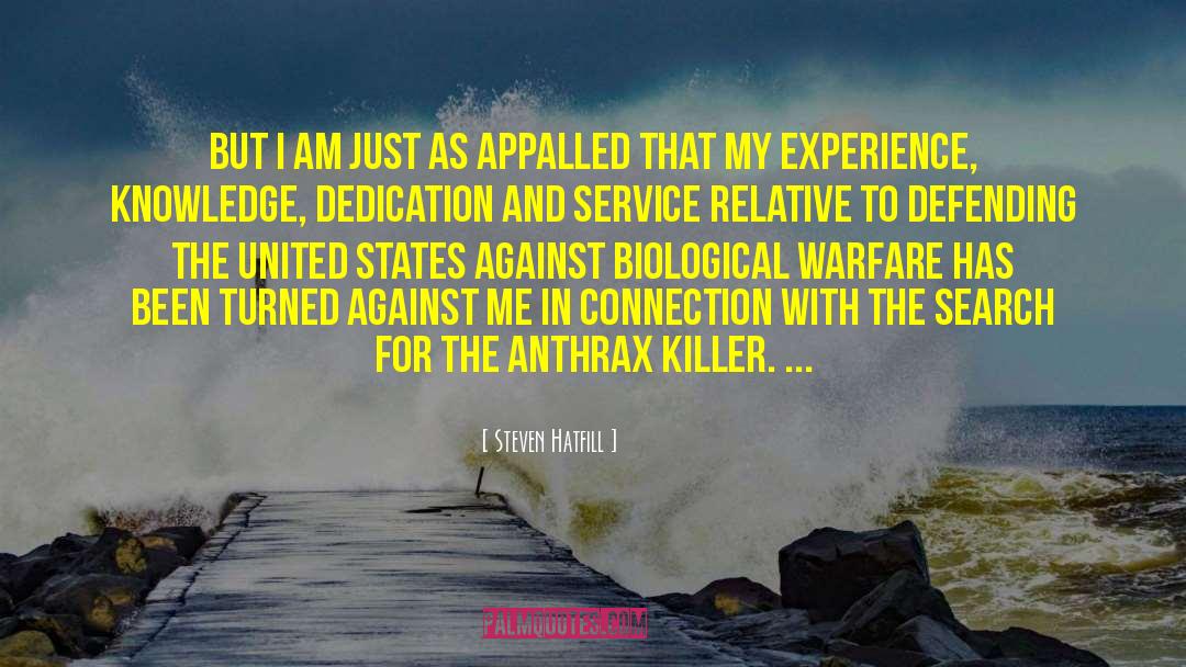 Knowledge Experience quotes by Steven Hatfill