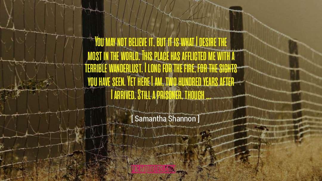 Knowledge In The World quotes by Samantha Shannon