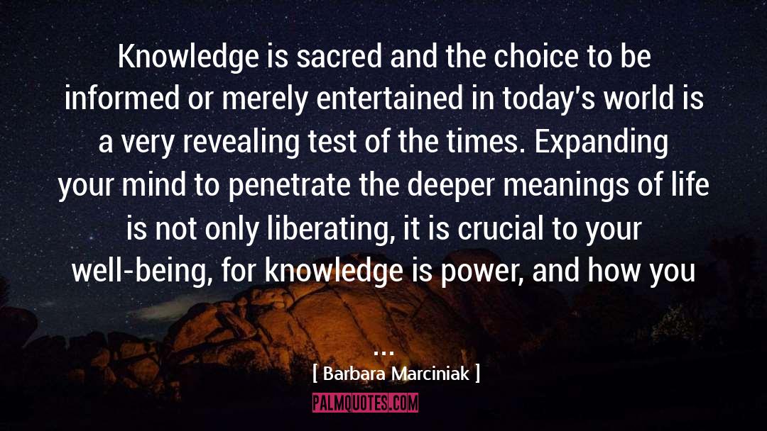 Knowledge Is Power quotes by Barbara Marciniak