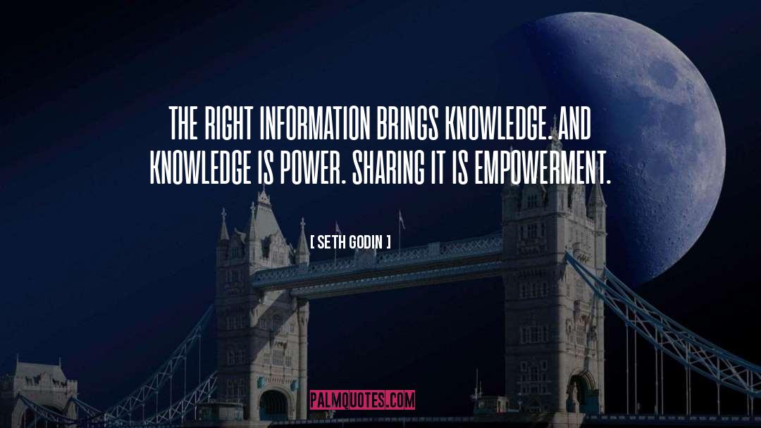 Knowledge Is Power quotes by Seth Godin