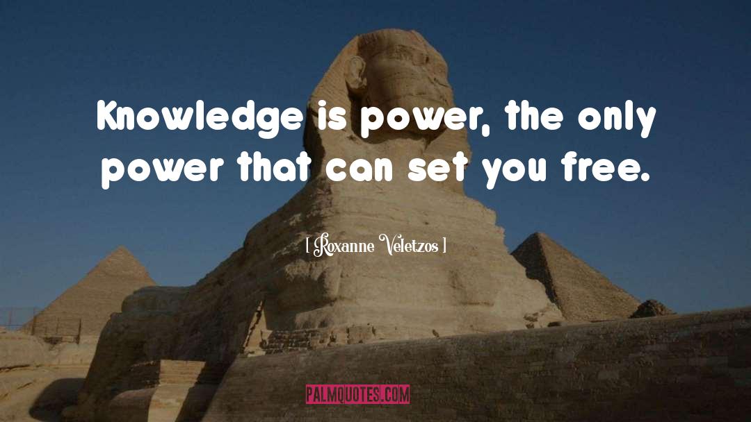 Knowledge Is Power quotes by Roxanne Veletzos