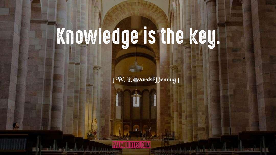 Knowledge Is The Key quotes by W. Edwards Deming