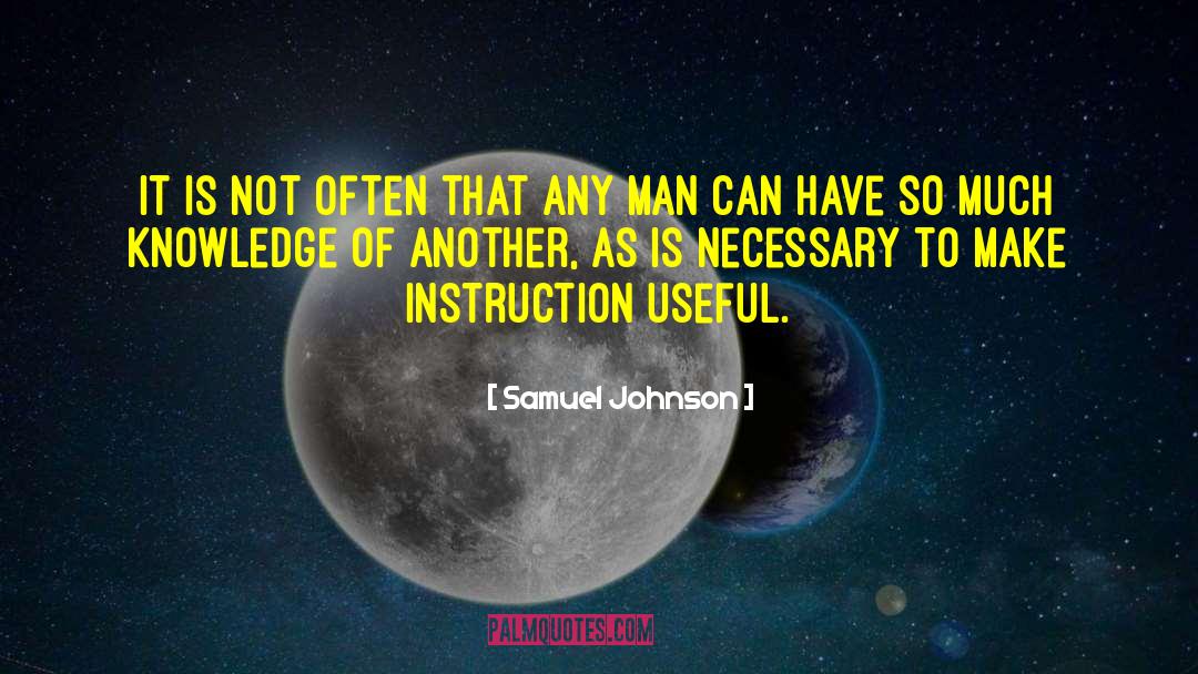 Knowledge Of Another quotes by Samuel Johnson