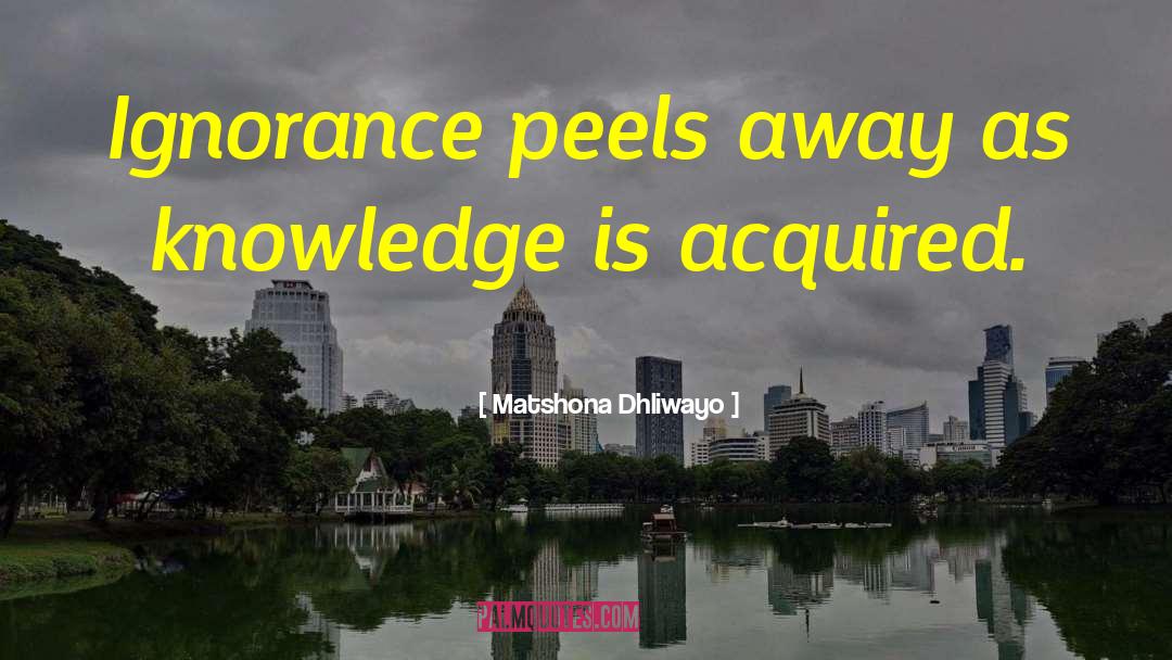 Knowledge Quotes quotes by Matshona Dhliwayo