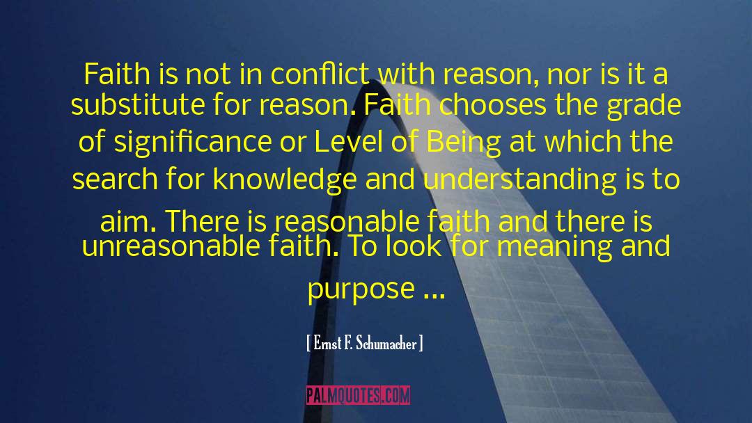 Knowledge Religion quotes by Ernst F. Schumacher
