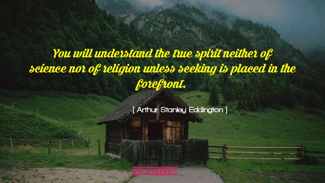 Knowledge Religion quotes by Arthur Stanley Eddington