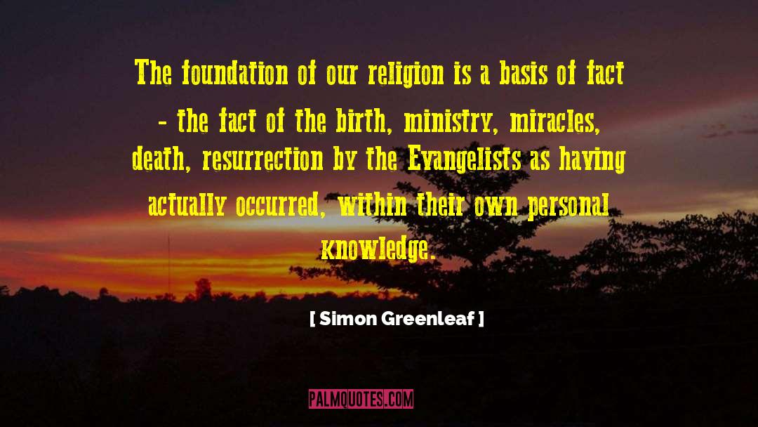 Knowledge Religion quotes by Simon Greenleaf