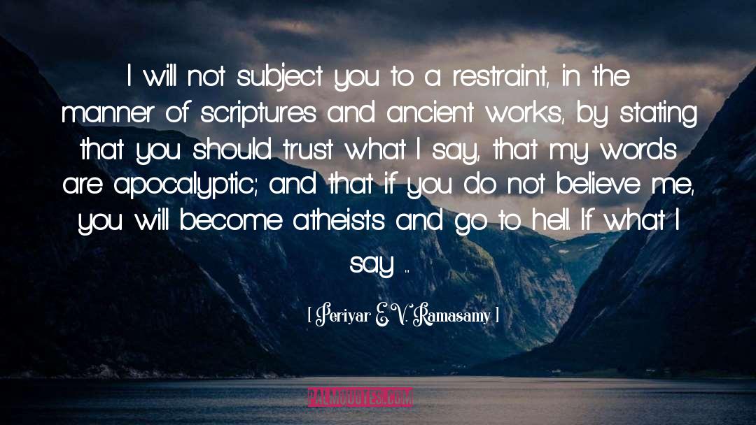 Knowledge Religion quotes by Periyar E.V. Ramasamy