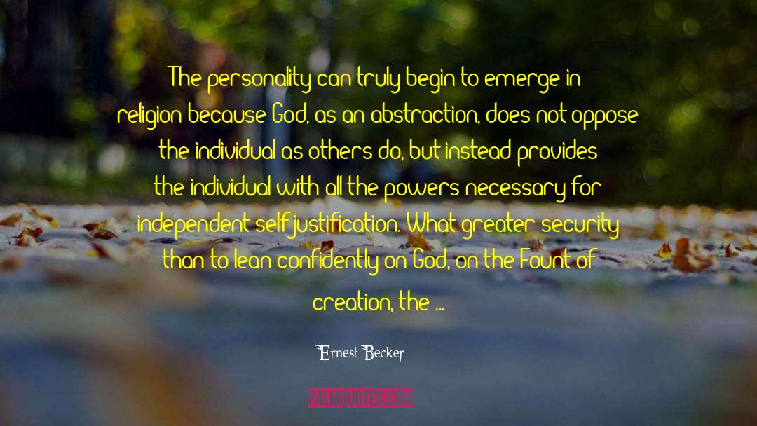 Knowledge Religion quotes by Ernest Becker