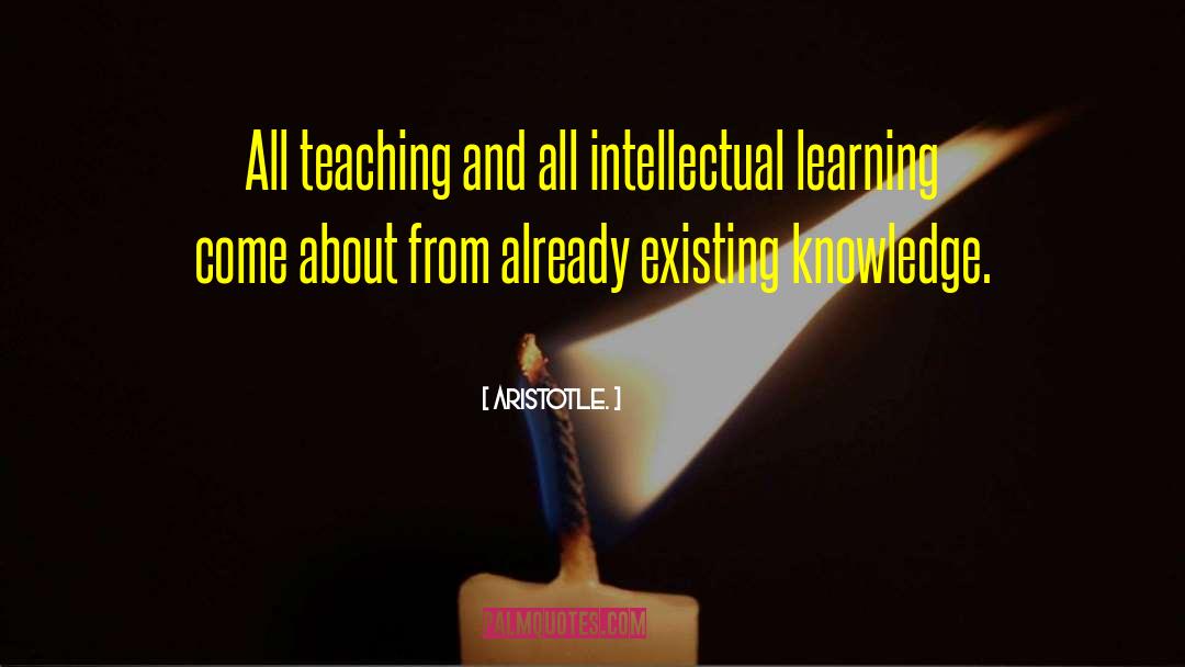 Knowledge Teaching quotes by Aristotle.