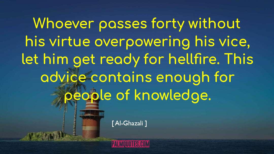 Knowledge Wisdom quotes by Al-Ghazali