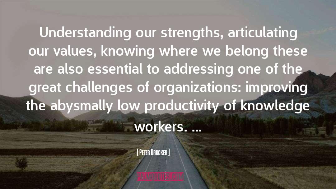 Knowledge Workers quotes by Peter Drucker