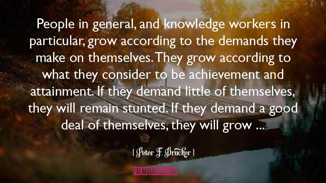 Knowledge Workers quotes by Peter F. Drucker