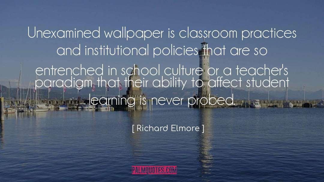 Koenji Classroom quotes by Richard Elmore