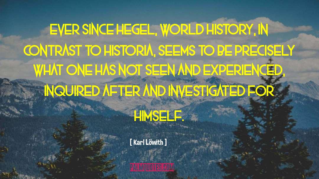 Kojeve Hegel quotes by Karl Löwith