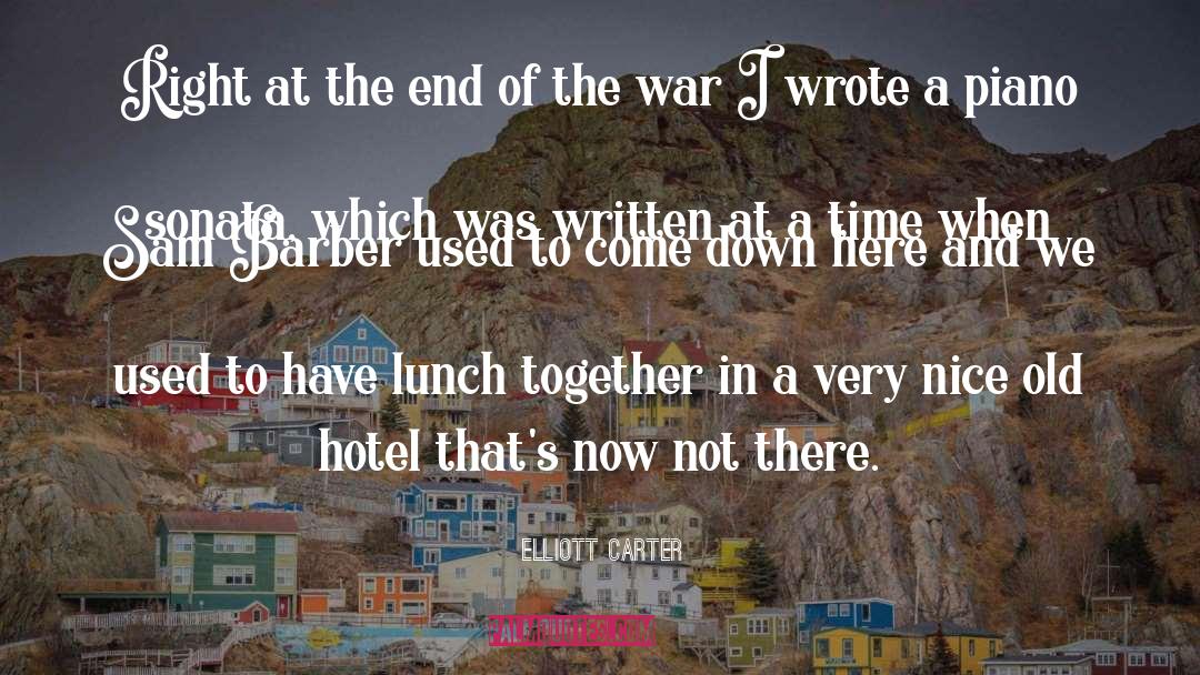 Kollol Hotel quotes by Elliott Carter