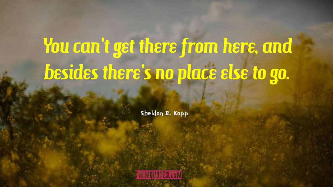 Kopp quotes by Sheldon B. Kopp