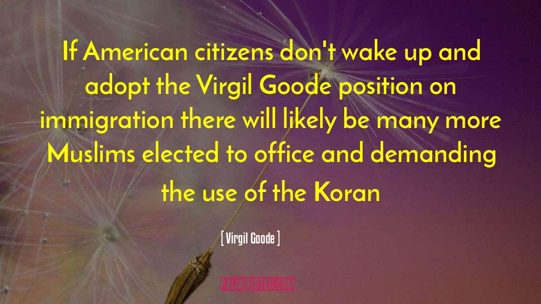 Koran quotes by Virgil Goode