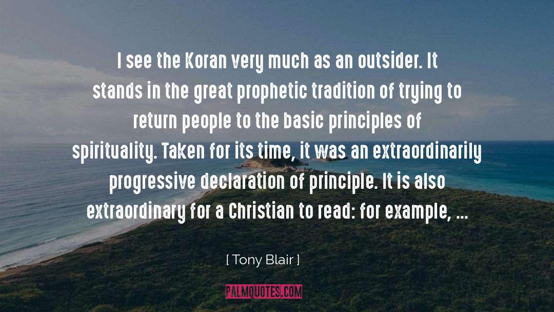 Koran quotes by Tony Blair