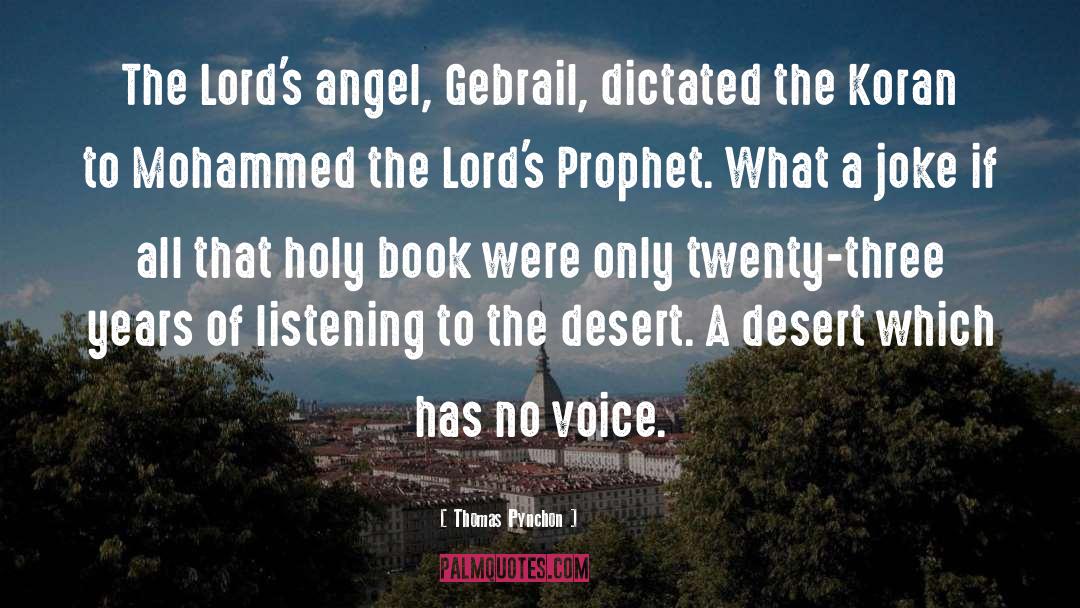Koran quotes by Thomas Pynchon