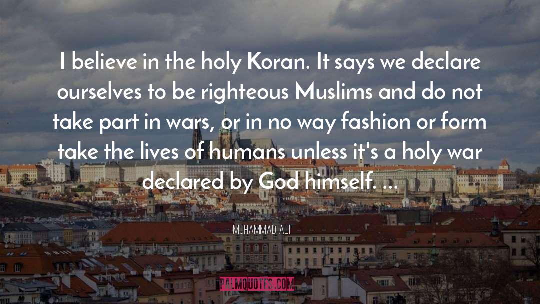Koran quotes by Muhammad Ali