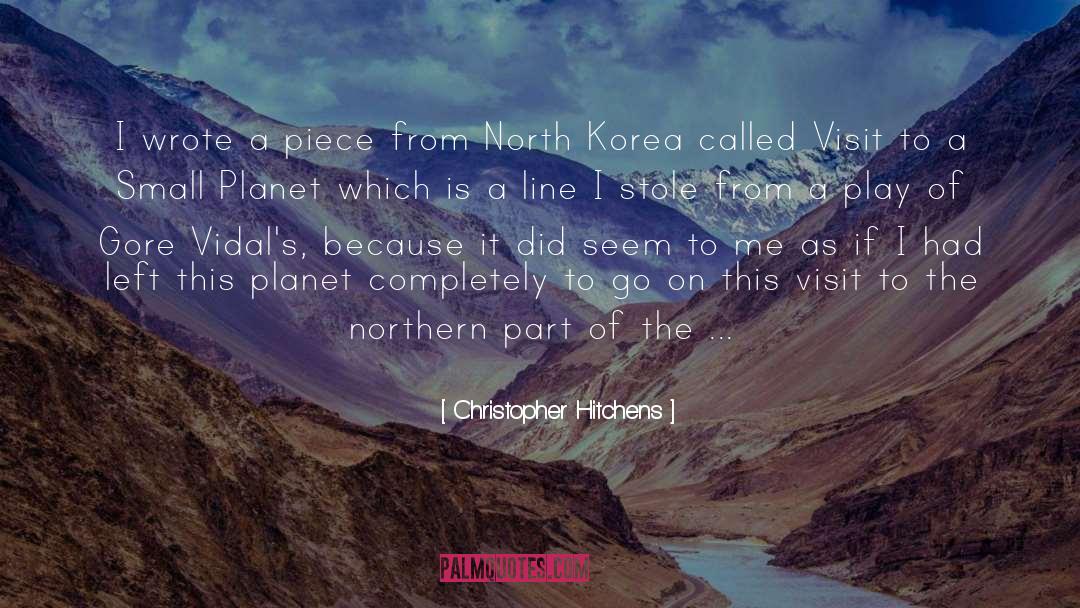 Korea quotes by Christopher Hitchens