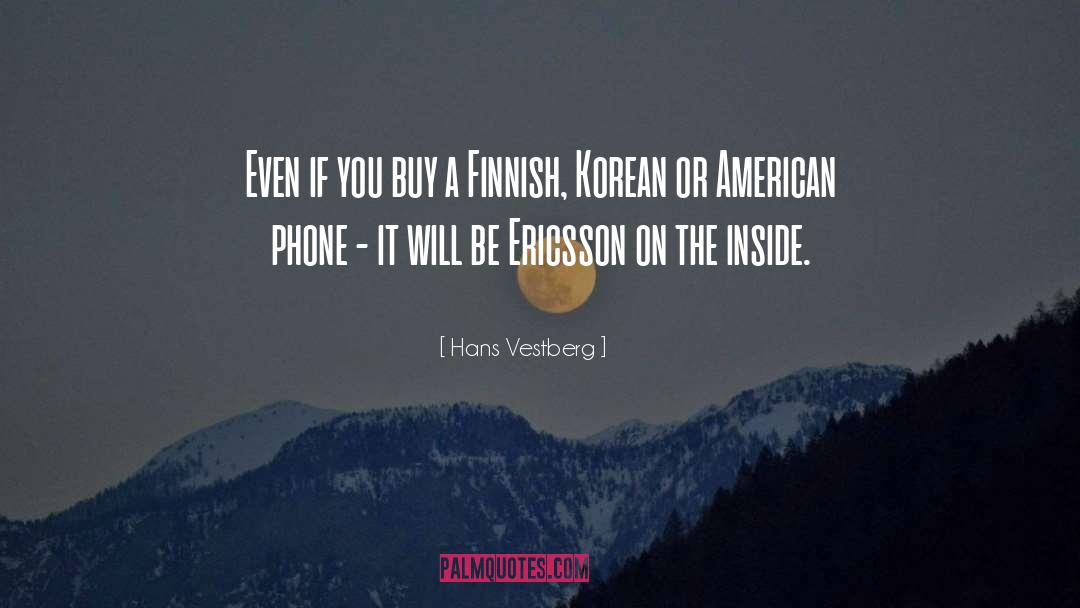 Korean Cuisine quotes by Hans Vestberg