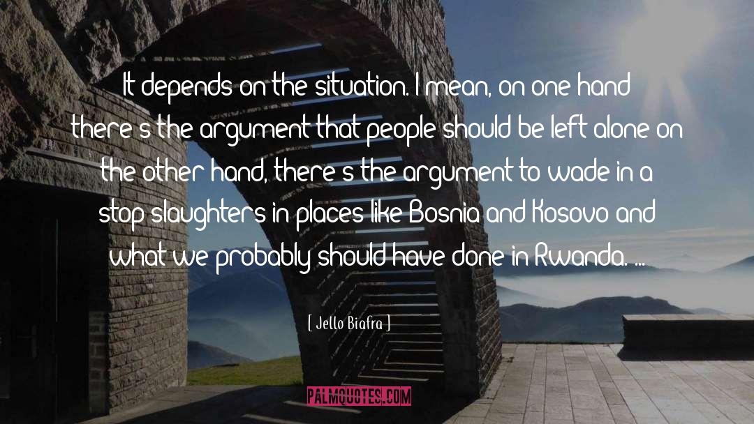 Kosovo quotes by Jello Biafra
