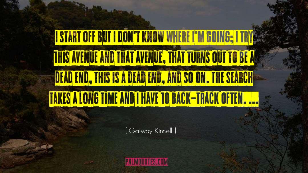 Krams Avenue quotes by Galway Kinnell