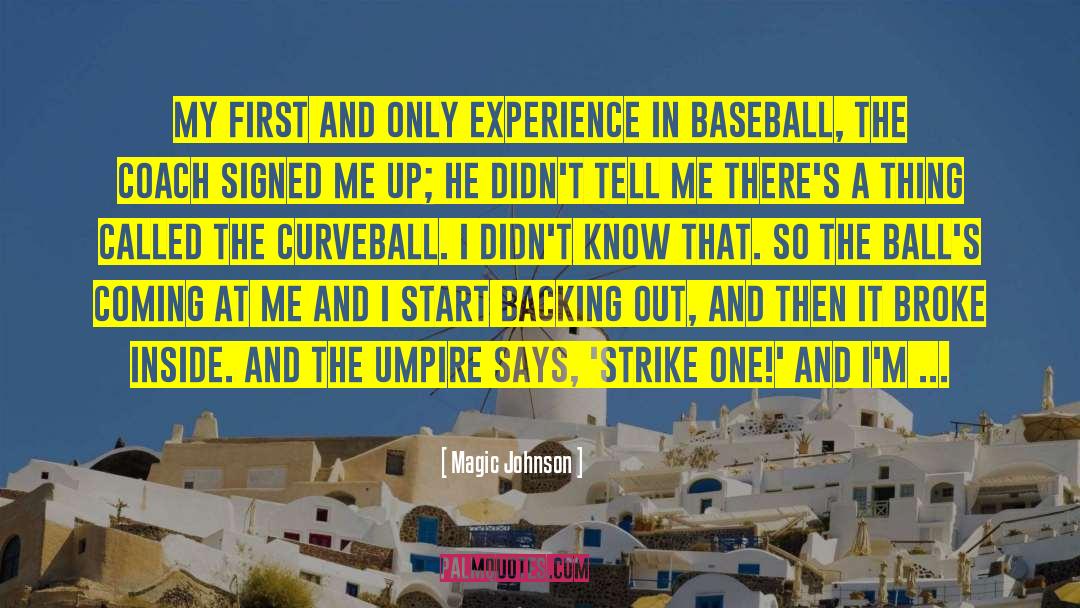 Kratzert Baseball quotes by Magic Johnson
