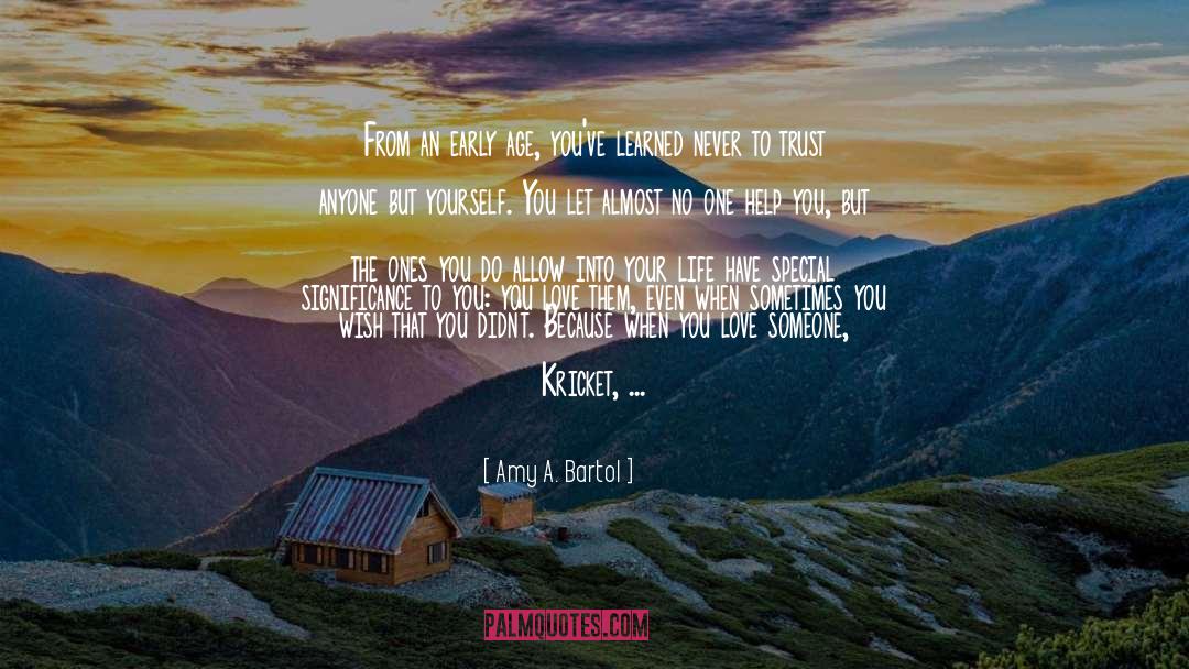 Kricket quotes by Amy A. Bartol