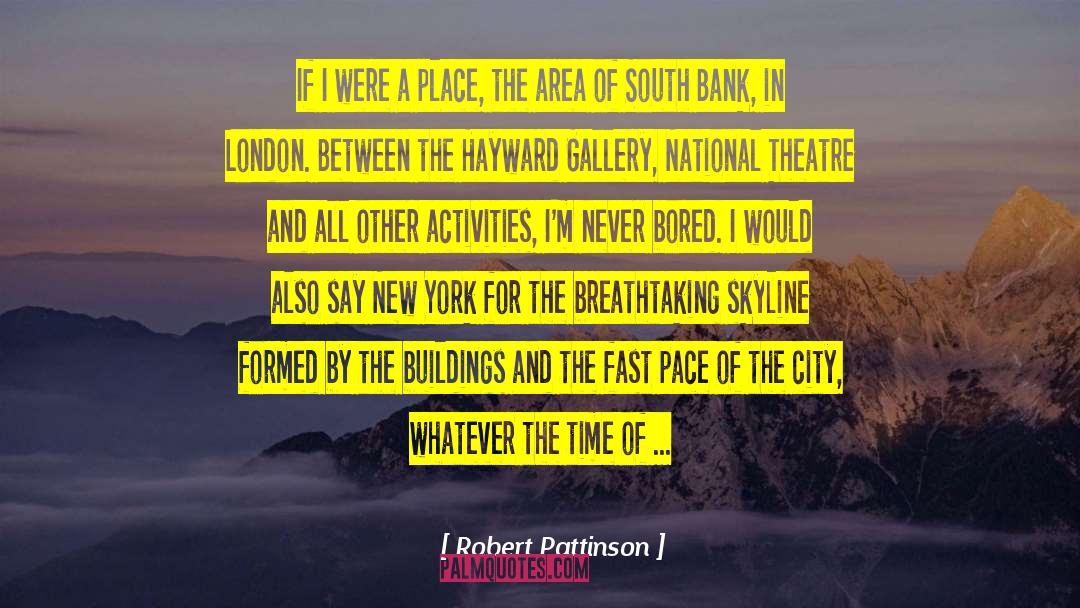 Krinzinger Gallery quotes by Robert Pattinson