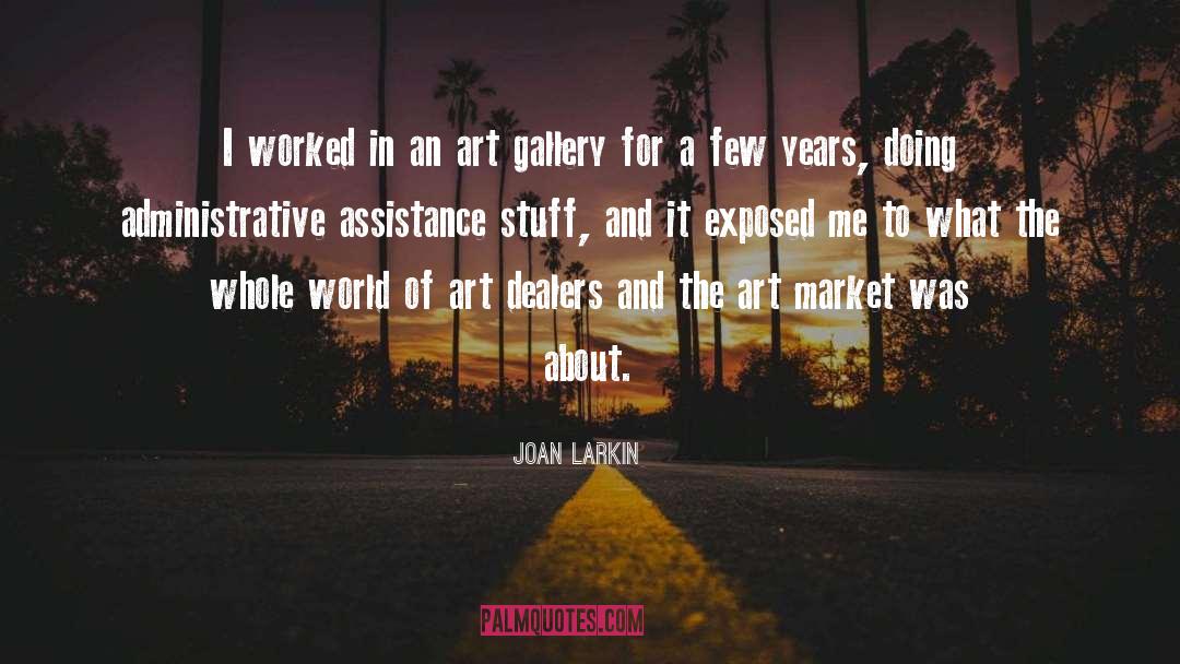 Krinzinger Gallery quotes by Joan Larkin