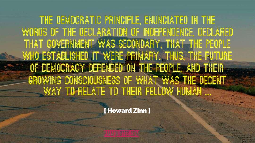 Krishna Consciousness quotes by Howard Zinn