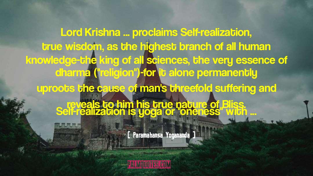 Krishna quotes by Paramahansa Yogananda