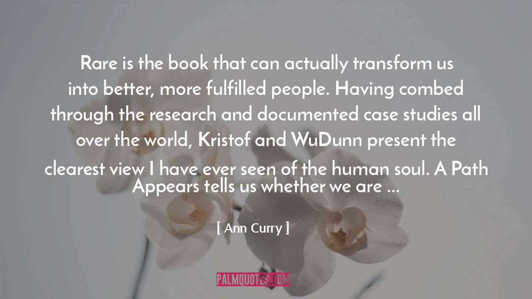 Kristof quotes by Ann Curry