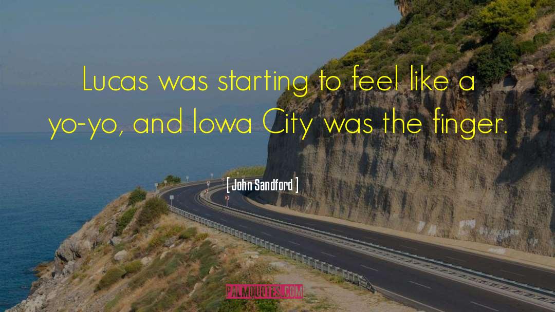 Krusenstjerna Iowa quotes by John Sandford